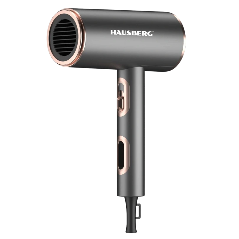 Hausberg HB-263GR Klassieke Haardroger 2200W – Grijs – Krachtige Elektrische Föhn