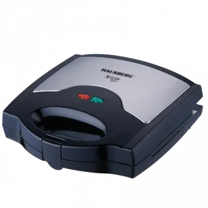Hausberg HB‑3514IN 3‑in‑1 Sandwichmaker 700–800W – RVS/Zwart
