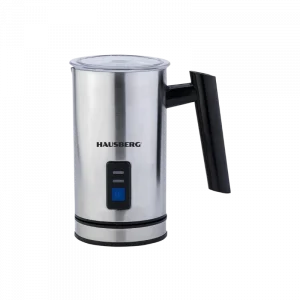 Hausberg HB‑7678 Elektrische Melkopschuimer – 500–600W Inox/Zwart