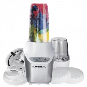 Hausberg HB‑7705AB Blender 1 L – Elektrische Blender 1000W Wit