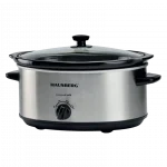 Hausberg HB‑1301IN Slowcooker 6,5 L – 320W – Roestvrijstalen Slow Cooker