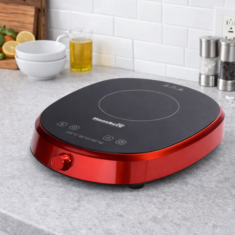 Hausberg HB‑1527RS Inductiekookplaat 2000W – Rood - Afbeelding 3