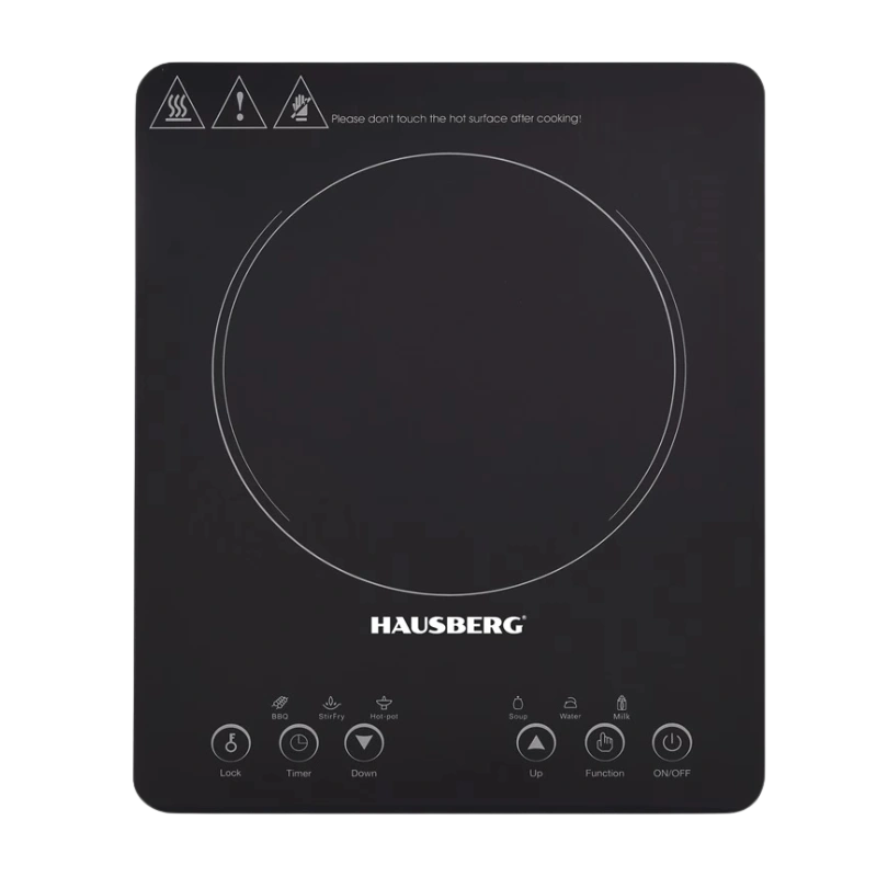 Hausberg HB‑1525NG Inductiekookplaat 2000W – 1-Kookszone Elektrische Kookplaat - Afbeelding 3