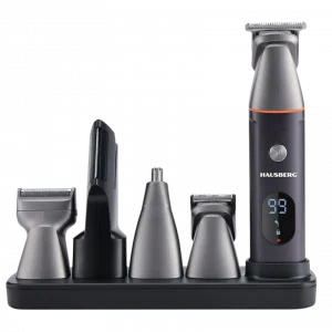 Hausberg HB‑77GR Professionele Scheermachine & Tondeuse Set – 5W Zilver