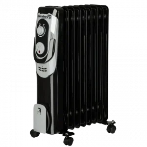 Hausberg HB‑8910NG Oliegevulde Radiator – 2000W, 3 Standen Zwart