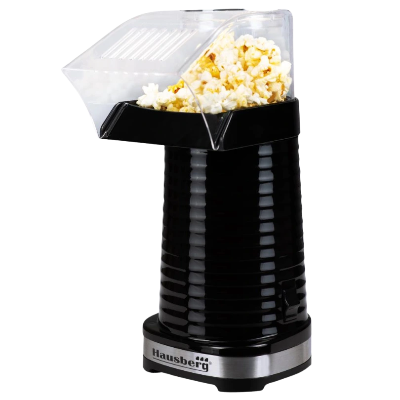 Hausberg HB‑900NG Popcornmaker – 1200W Zwart