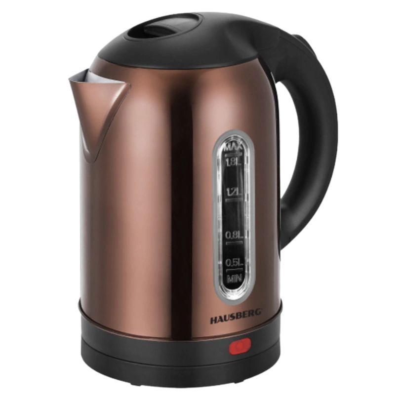 Hausberg HB-3621CU Waterkoker 1,8 L – 1800 W – Cuivre – Automatische uitschakeling – Droogkookbeveiliging