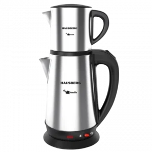 Hausberg HB‑3635IN Elektrisch Theezetapparaat 2 L + 0,8 L – 1500W Inox