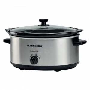 Hausberg HB‑1301IN Slowcooker 6,5 L – 320W – Roestvrijstalen Slow Cooker