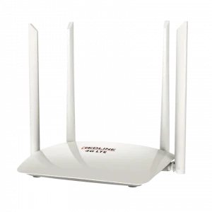 Redline LTE-20 4G LTE Router – Wi-Fi 300 Mbps – SIM-slot – Draadloze Internetrouter – 32 Gebruikers – 2.4 GHz – 4 x Antennes