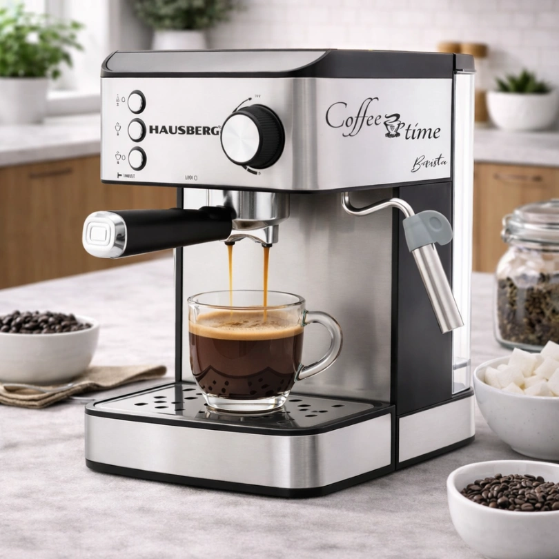 Hausberg HB‑3725IN Espressomachine 15 Bar – 850W, 1,5 L - Afbeelding 4