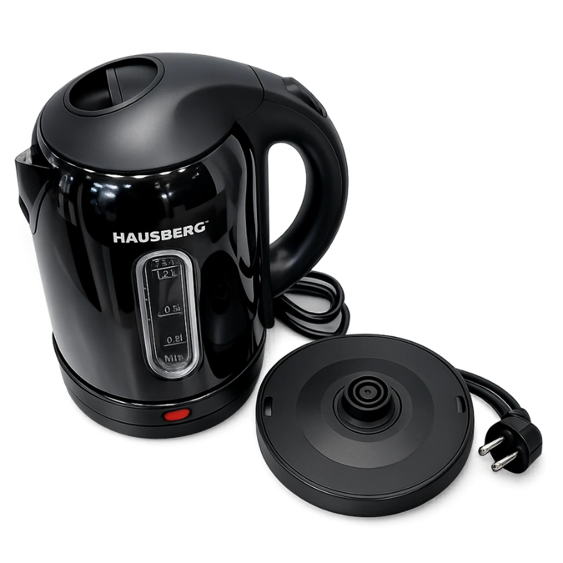 Hausberg HB‑3621NG Waterkoker Zwart 1,8 L – 1800W - Afbeelding 5