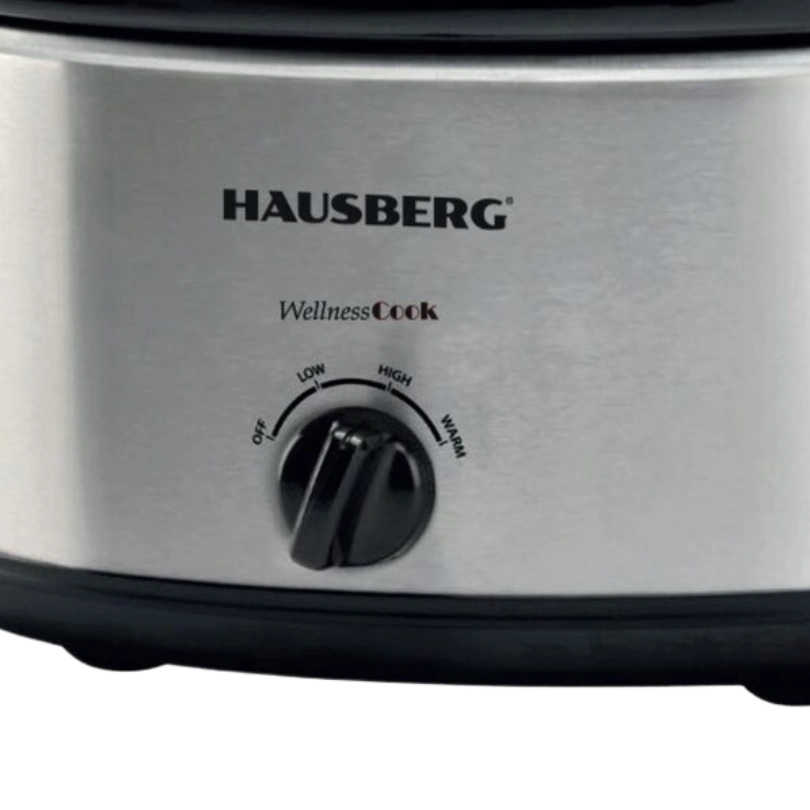 Hausberg HB‑1301IN Slowcooker 6,5 L – 320W – Roestvrijstalen Slow Cooker - Afbeelding 2