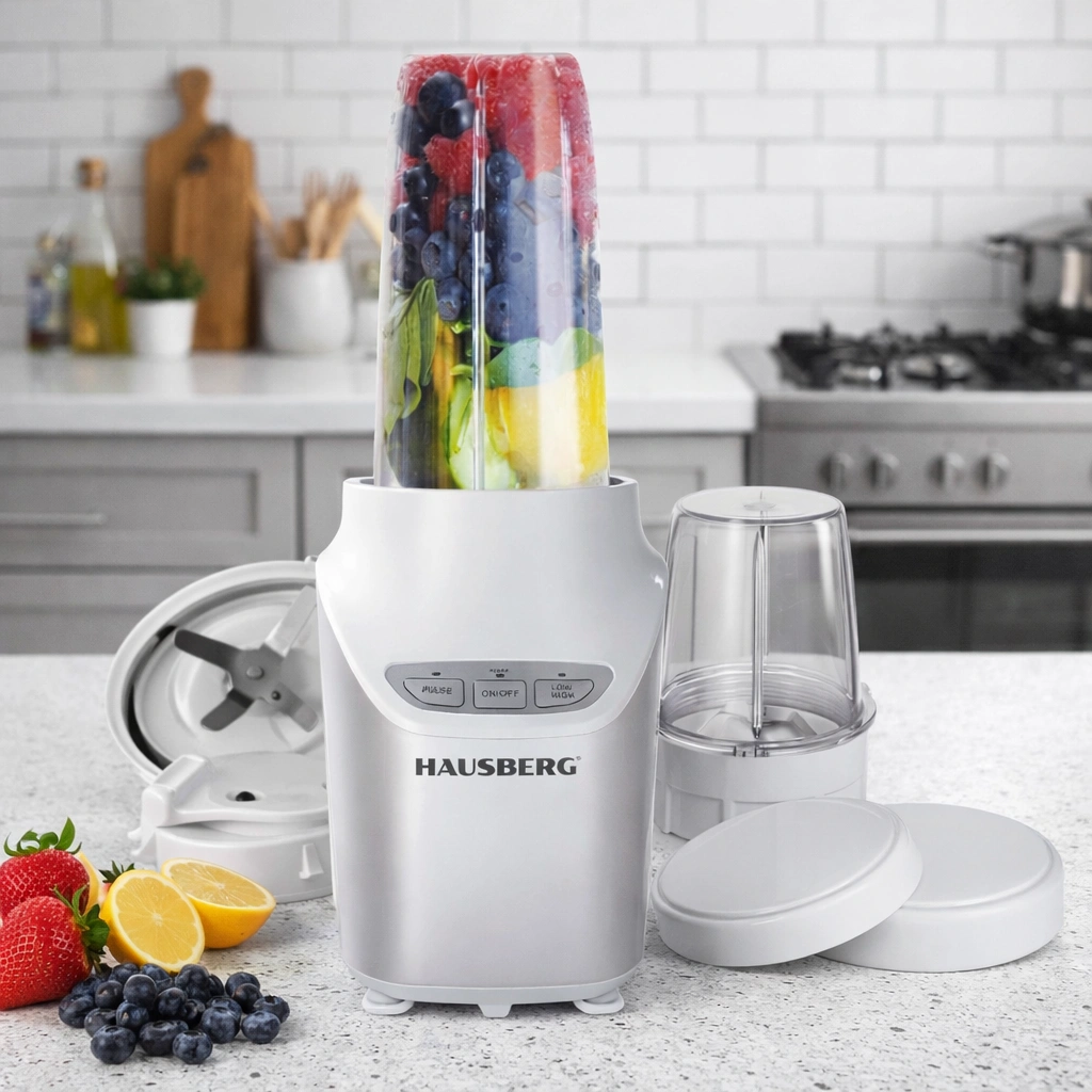Hausberg HB‑7705AB Blender 1 L – Elektrische Blender 1000W Wit - Afbeelding 6