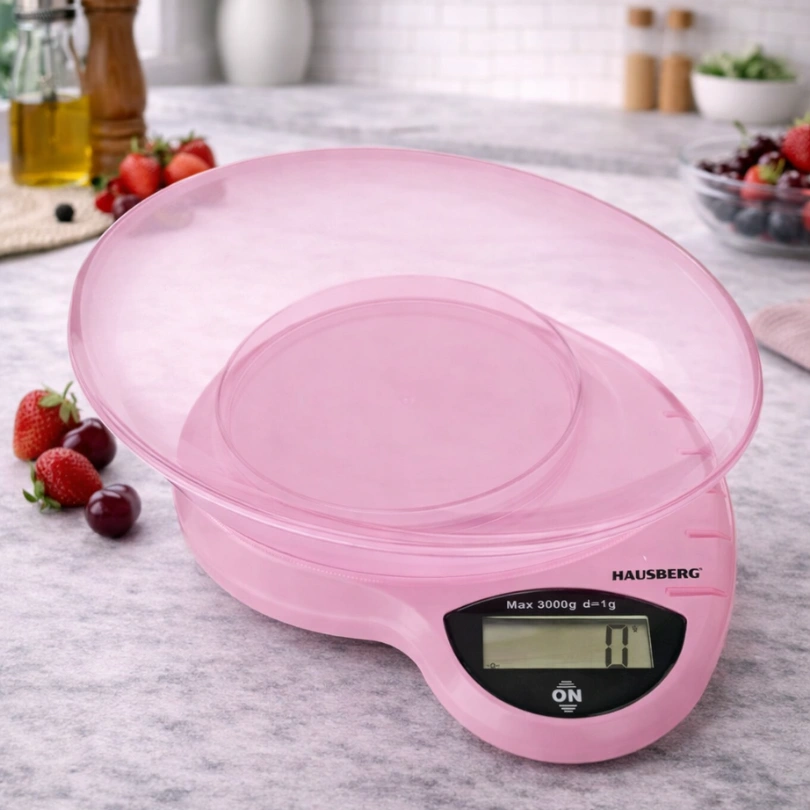 Hausberg HB‑6015RZ Keukenweegschaal – Rose 3000 g - Afbeelding 2