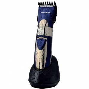 Hausberg HB‑64BL Oplaadbare Clipper met Adapter – Blauw/Goud