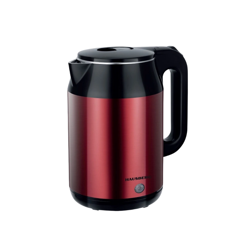 Hausberg HB‑3623RS Dubbelwandige Waterkoker 2,2 L – 1800W Rood