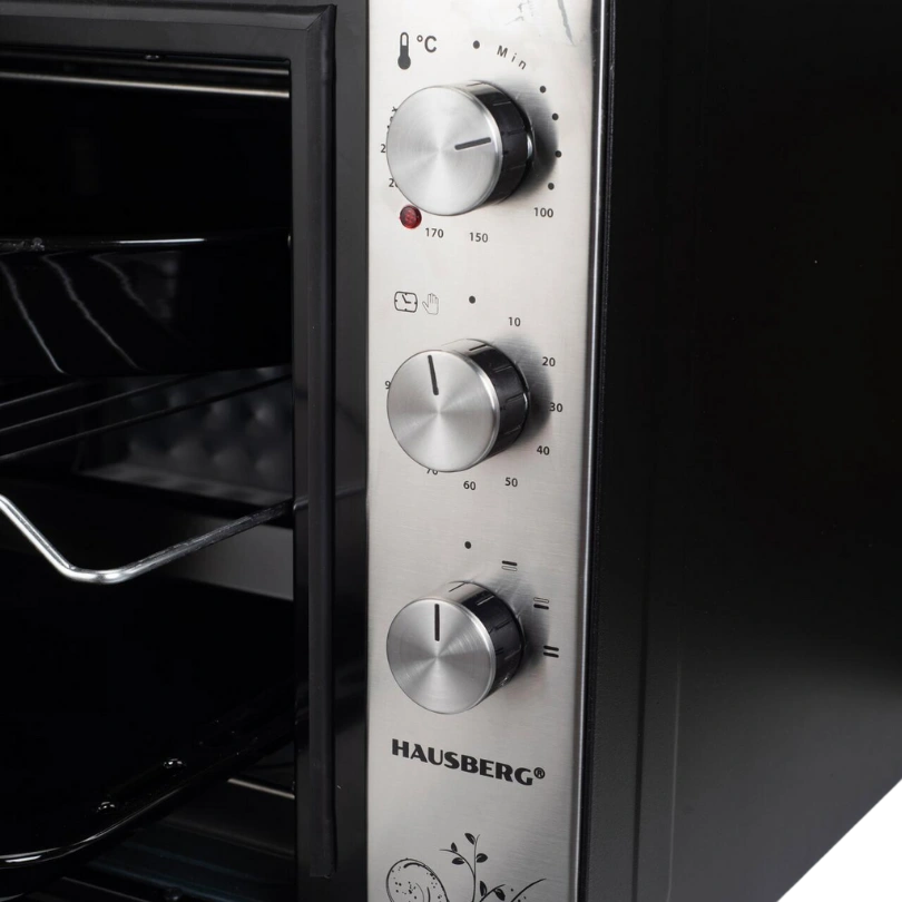 Hausberg HB‑8022 Multifunctionele Oven 70 L – 2500W Zwart - Afbeelding 7