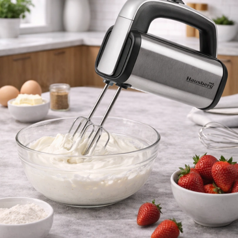 Hausberg HB‑4201NG Handmixer 5 Snelheden – 250–400W Zwart - Afbeelding 2
