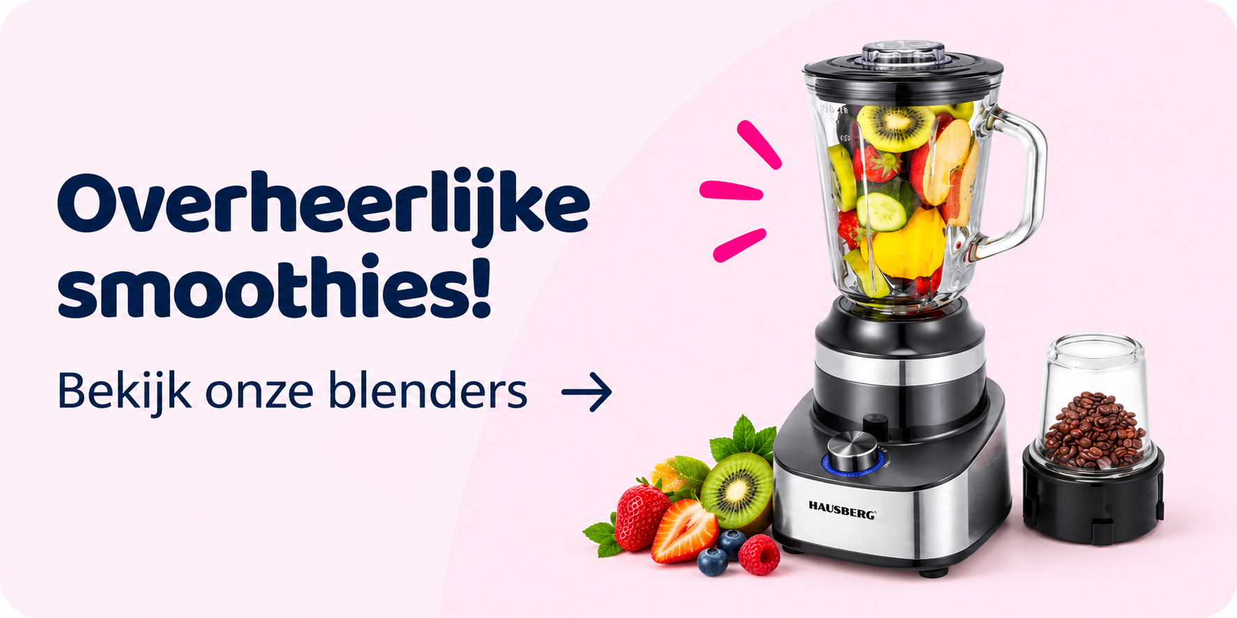 Overheerlijke smoothies, bekijk onze blenders